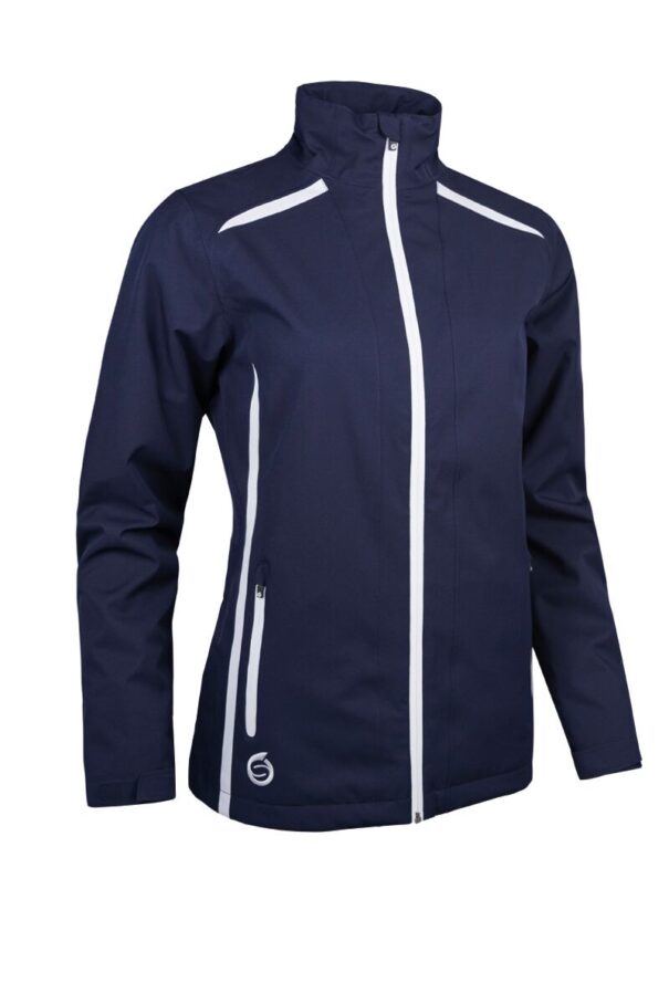 Ladies Sunderland Killy Waterproof Jacket - Navy White