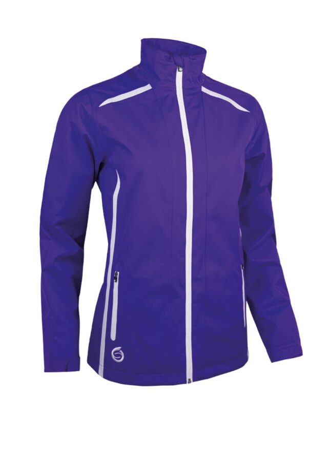 Ladies Sunderland Killy Waterproof Jacket - Purple White