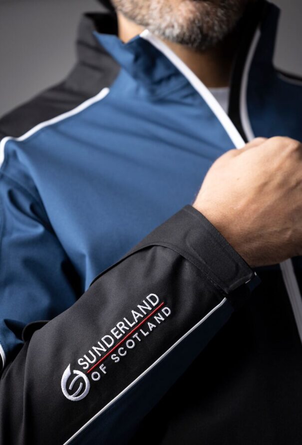 Men’s Sunderland Matterhorn Waterproof Jacket - Black Airforce White - Image 5