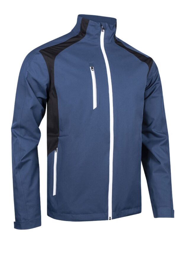 Men’s Sunderland Valberg Waterproof Jacket - Airforce Black White - Image 9