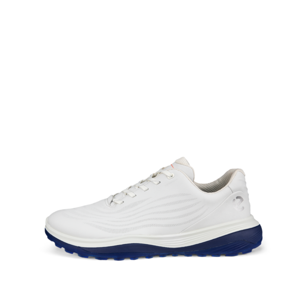 Men's Ecco LT1 Golf Shoes - 132264-11007 White Blue - Image 3