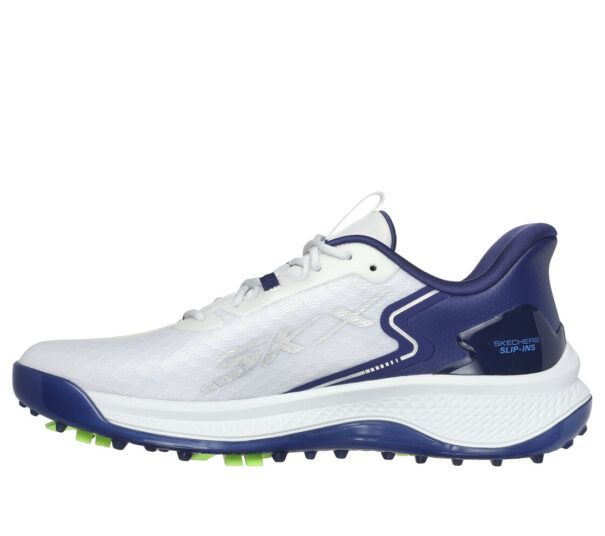 Men's Skechers GO GOLF Blade GF Slip In - 214090 White Navy Blue - Image 3