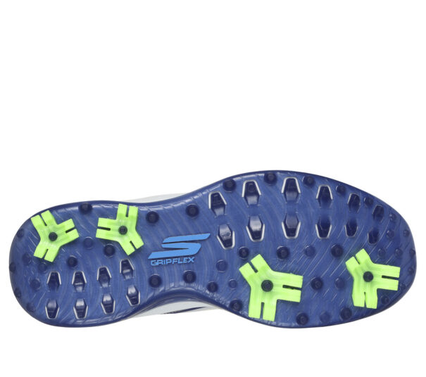 Men's Skechers GO GOLF Blade GF Slip In - 214090 White Navy Blue - Image 5