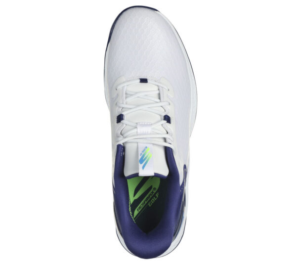 Men's Skechers GO GOLF Blade GF Slip In - 214090 White Navy Blue - Image 6