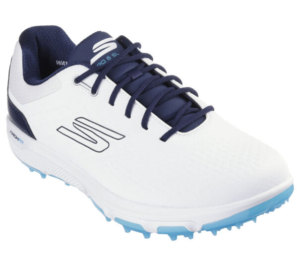 Men's Skechers GO GOLF Pro 6 SL - 214097 White Navy - Image 6