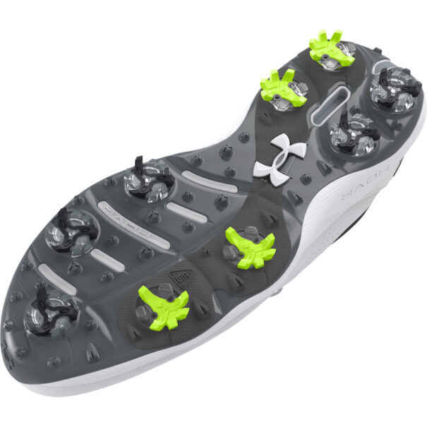 Men's UA Drive Pro Wide Golf Shoes - 3026919-100 White - Image 5