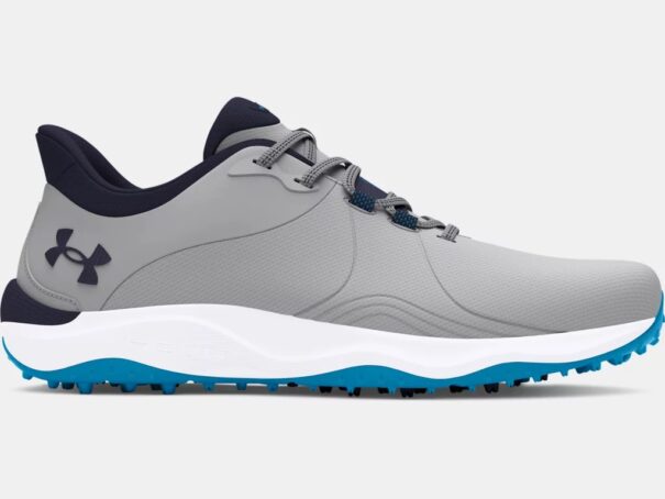 Men's UA Drive Pro SL Wide Golf Shoes - 3026921-101 Mod Gray/Capri/Navy