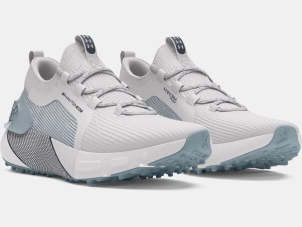 Men's UA Phantom Golf Shoes - 3027485-101 Distant Gray/Harbour Blue/Downpour Gray - Image 3