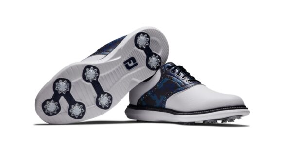 Men's FootJoy Traditions - 57945 White Navy Camo - Image 6