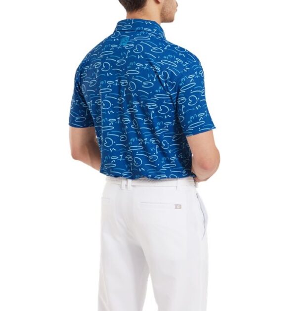 Men's FootJoy Golf Course Doodle Pique - 81581 Deep Blue - Image 5