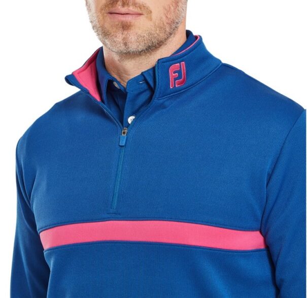 Men's FootJoy Inset Stripe Chill-Out - 81627 Deep Blue Berry - Image 6