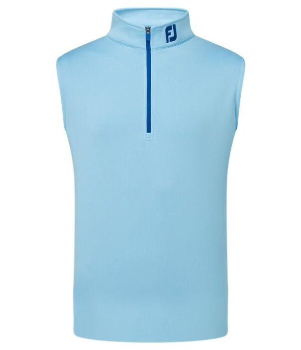 Men's FootJoy Half-Zip Vest - 81648 Blue Sky Deep Blue - Image 2