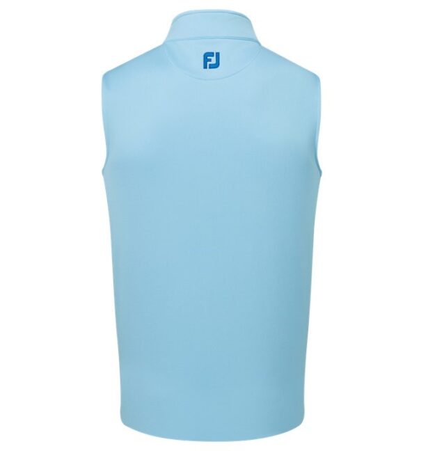 Men's FootJoy Half-Zip Vest - 81648 Blue Sky Deep Blue - Image 5