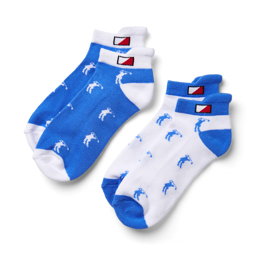 Ladies JRB Sock 2 Pair Pack Blue Duncan Lambert Golf Shop