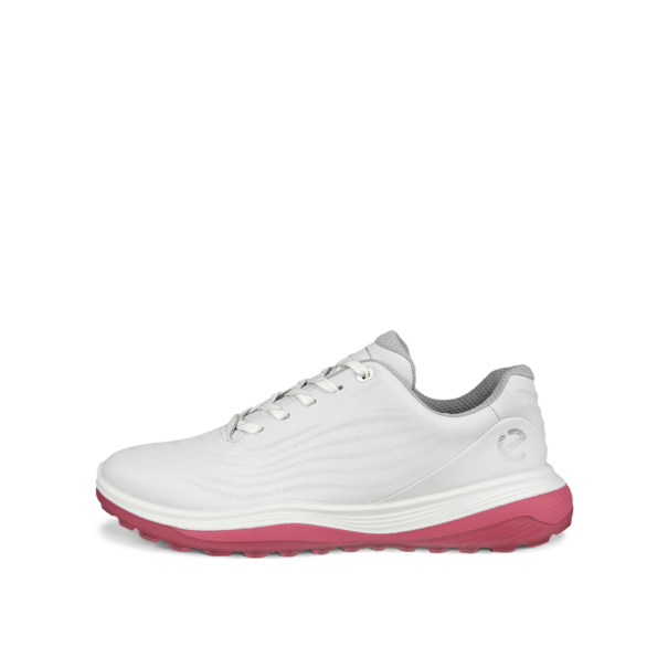 Ladies Ecco W Golf LT1 - 132753-60909 White BubbleGum - Image 3