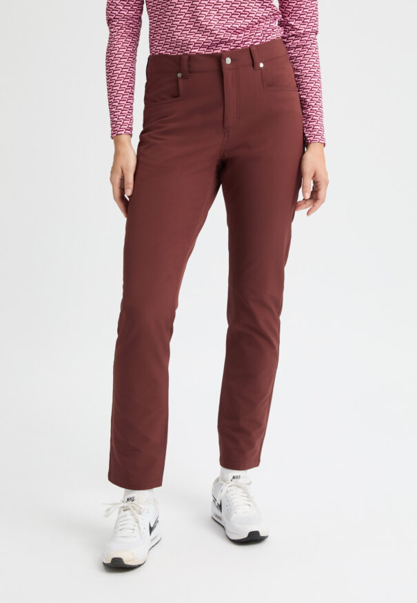 Ladies Rohnisch Chie Brushed Trousers - 112188 S442 Bitter Chocolate - Image 3