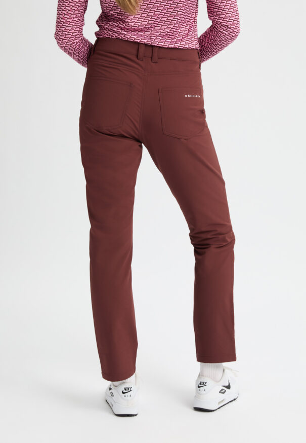 Ladies Rohnisch Chie Brushed Trousers - 112188 S442 Bitter Chocolate - Image 4