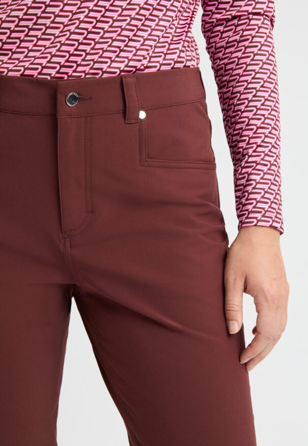 Ladies Rohnisch Chie Brushed Trousers - 112188 S442 Bitter Chocolate - Image 5