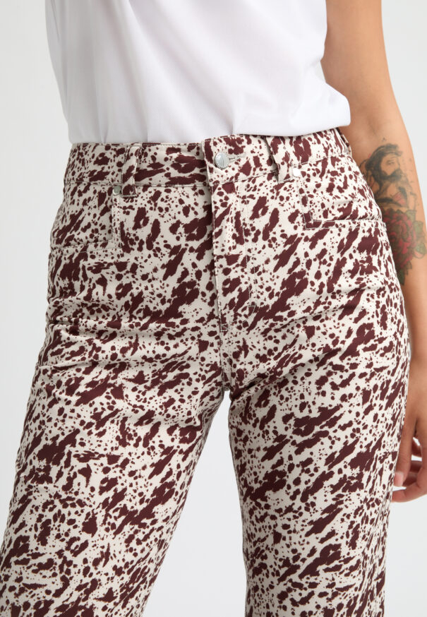 Ladies Rohnisch Chie Brushed Trousers - 112188 T465 Micro Beetle - Image 5