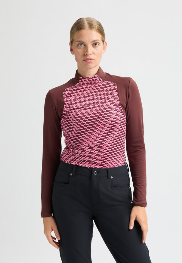 Ladies Rohnisch Ellie LS Top - 112168 T473 Carmine Rose
