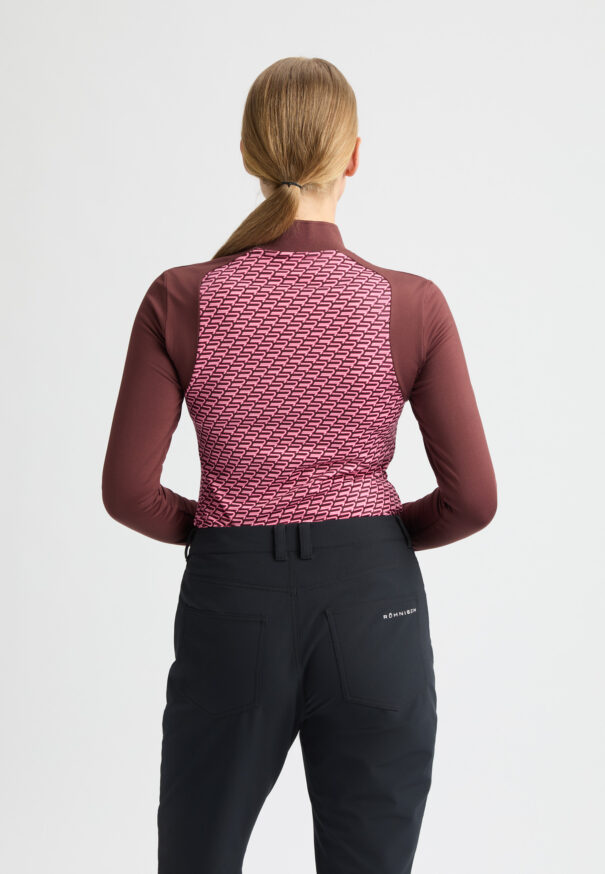 Ladies Rohnisch Ellie LS Top - 112168 T473 Carmine Rose - Image 4