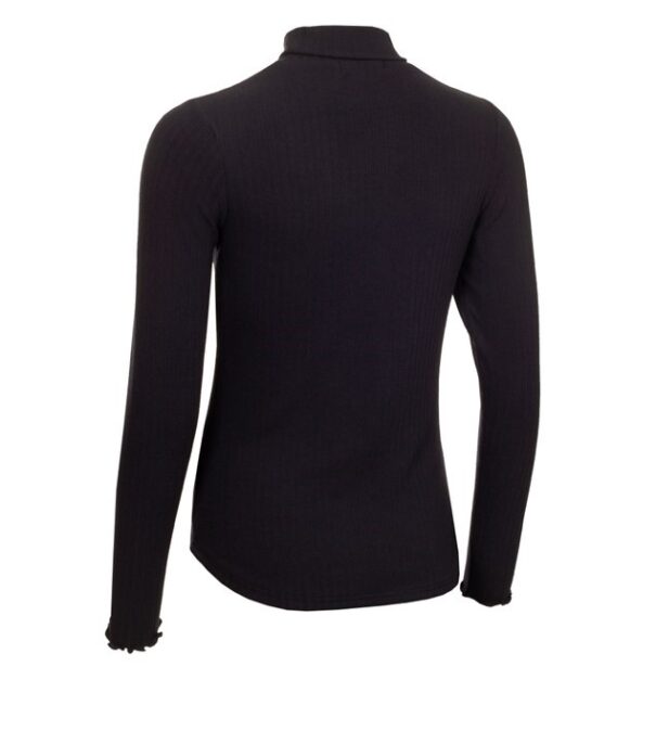 Green Lamb MacKenzie Ribbed Polo Neck - AG24045 Black - Image 4