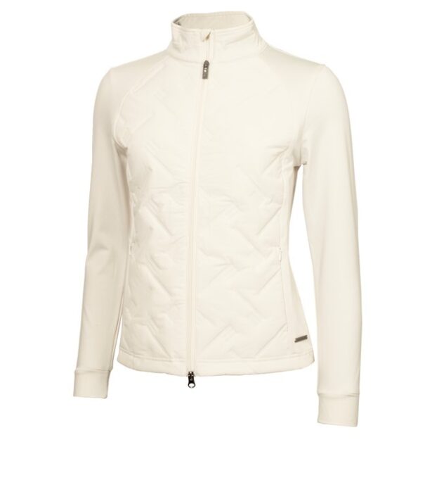 Green Lamb Marcella Hybrid Jacket - AG24055 Sand - Image 8