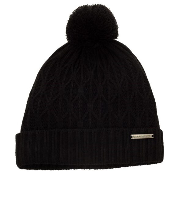 Green Lamb Marybeth Fleece Lined Trellis Hat - AG24059 Black - Image 5