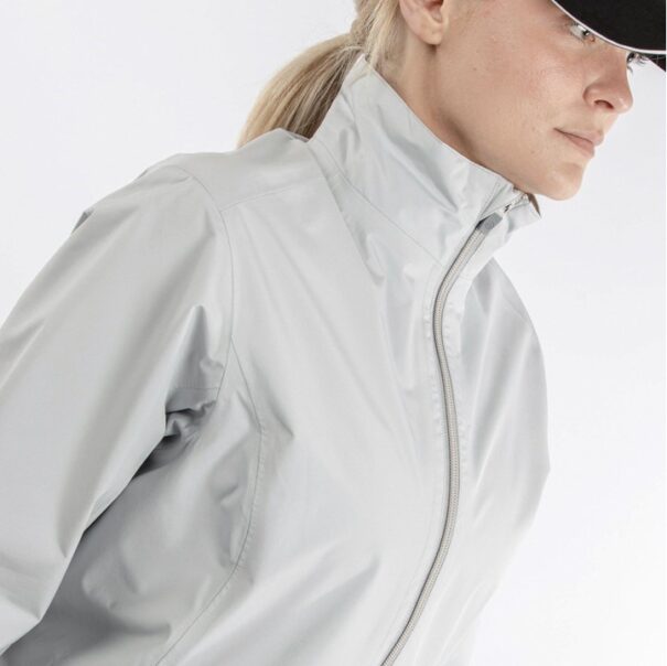 Ladies Galvin Green Alice Waterproof Jacket - Cool Grey - Image 5