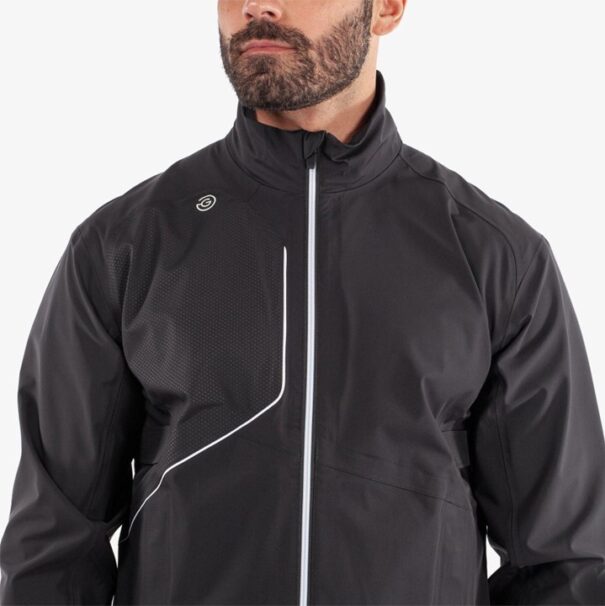 Men’s Galvin Green Ames Waterproof Jacket - Black White - Image 6