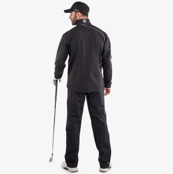 Men’s Galvin Green Ames Waterproof Jacket - Black White - Image 9