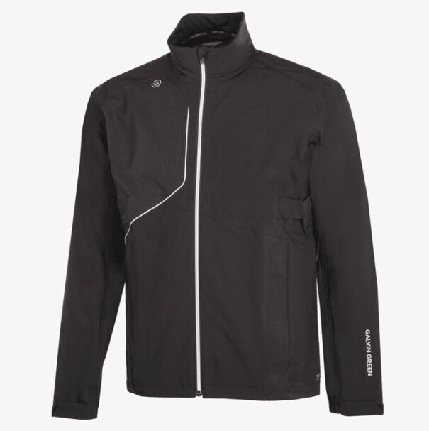 Men’s Galvin Green Ames Waterproof Jacket - Black White - Image 11