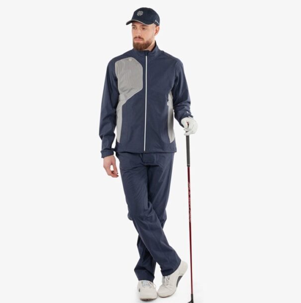 Men’s Galvin Green Ames Waterproof Jacket - Navy Cool Grey - Image 4