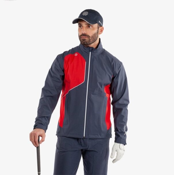 Men’s Galvin Green Ames Waterproof Jacket - Navy Red