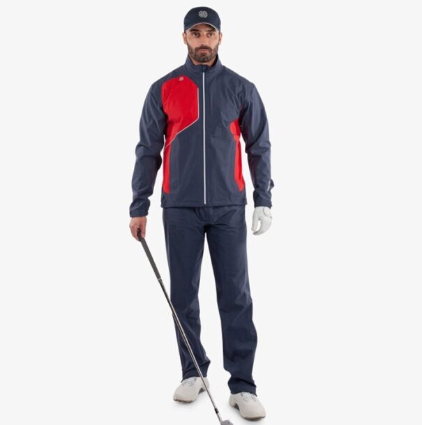 Men’s Galvin Green Ames Waterproof Jacket - Navy Red - Image 4