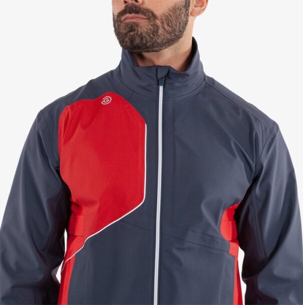 Men’s Galvin Green Ames Waterproof Jacket - Navy Red - Image 5