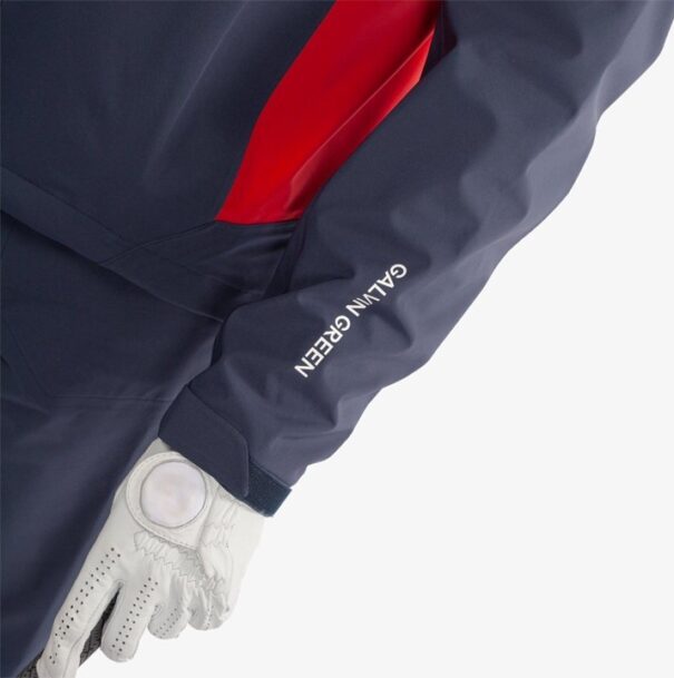 Men’s Galvin Green Ames Waterproof Jacket - Navy Red - Image 7