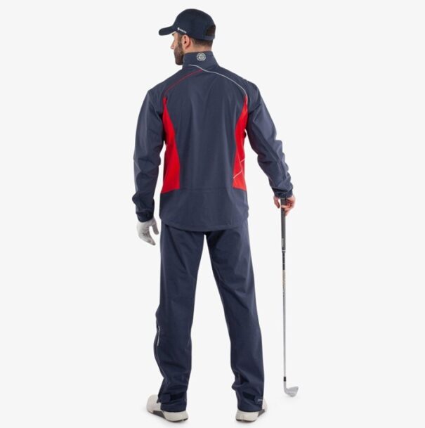 Men’s Galvin Green Ames Waterproof Jacket - Navy Red - Image 10