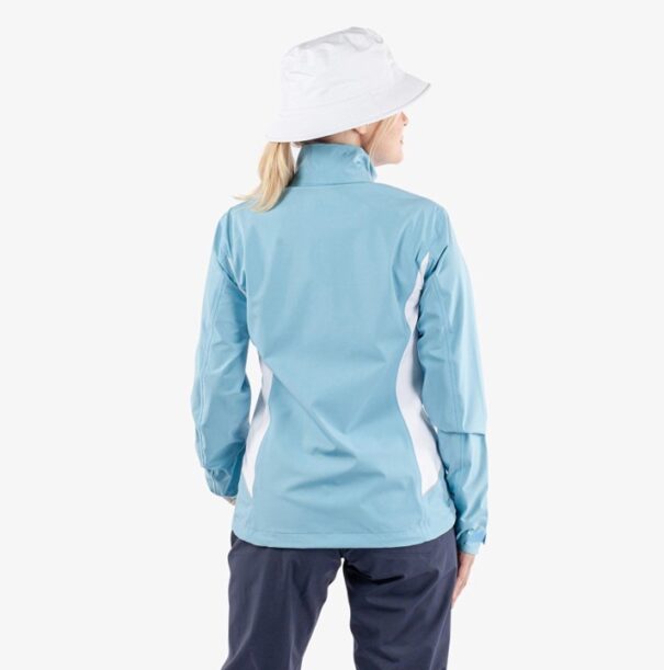 Ladies Galvin Green Amy Waterproof Jacket - Alaskan Blue White - Image 7