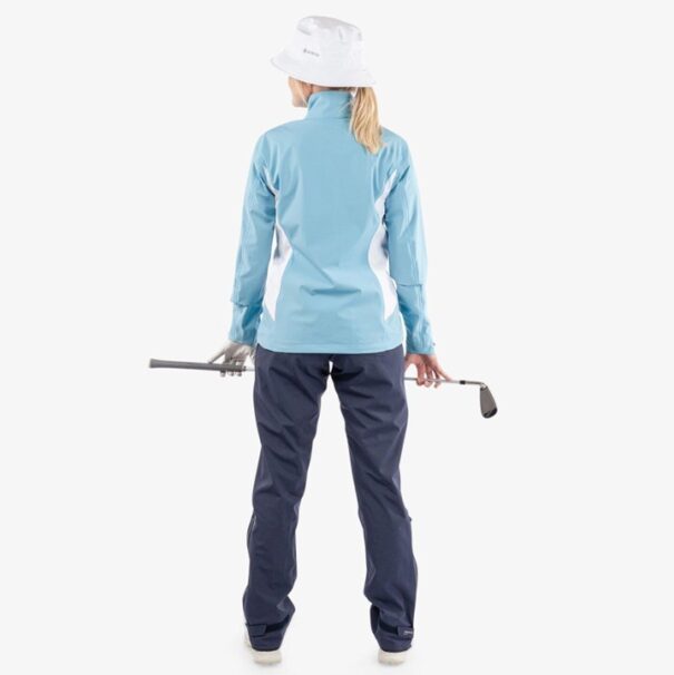 Ladies Galvin Green Amy Waterproof Jacket - Alaskan Blue White - Image 9