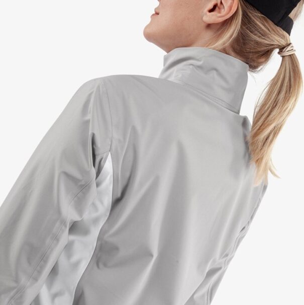 Ladies Galvin Green Amy Waterproof Jacket - Cool Grey White - Image 8
