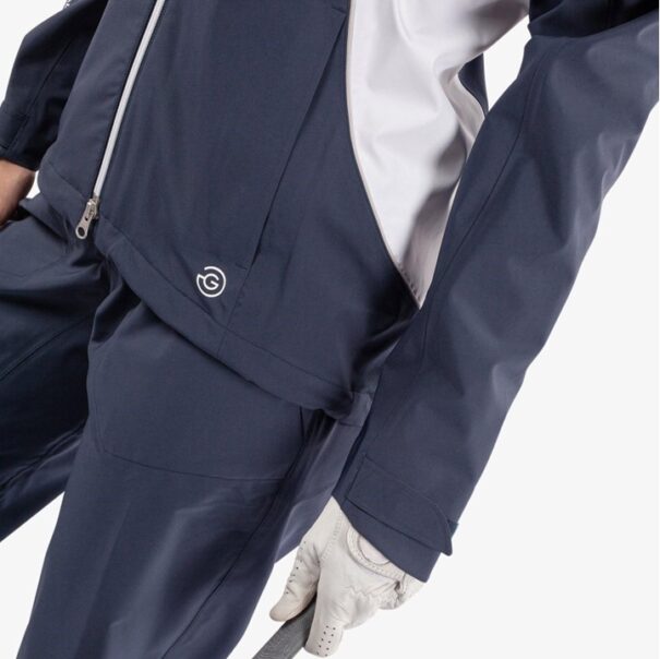 Ladies Galvin Green Amy Waterproof Jacket - Navy White - Image 5