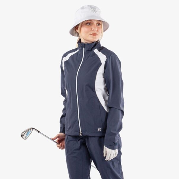 Ladies Galvin Green Amy Waterproof Jacket - Navy White