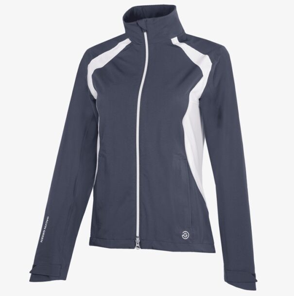 Ladies Galvin Green Amy Waterproof Jacket - Navy White - Image 9