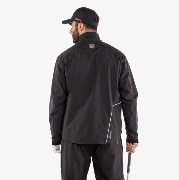 Men’s Galvin Green Axley Waterproof Jacket - Black Sharkskin - Image 7