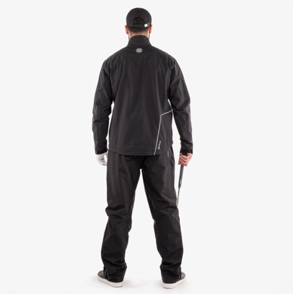 Men’s Galvin Green Axley Waterproof Jacket - Black Sharkskin - Image 10