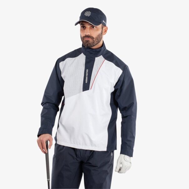 Men’s Galvin Green Axley Waterproof Jacket - Navy Red White