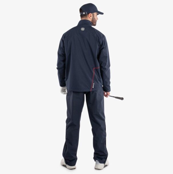Men’s Galvin Green Axley Waterproof Jacket - Navy Red White - Image 7
