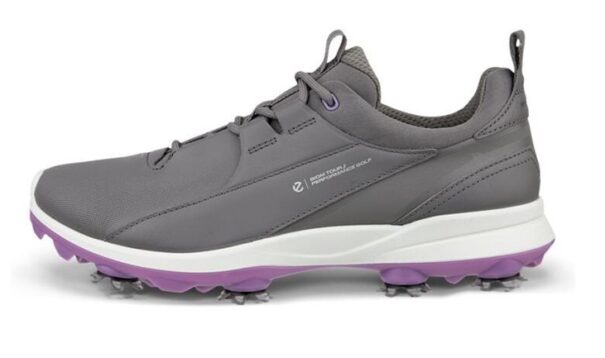 Ladies Ecco W Golf BIOM Tour Lace - 132913-01013 Steel - Image 3