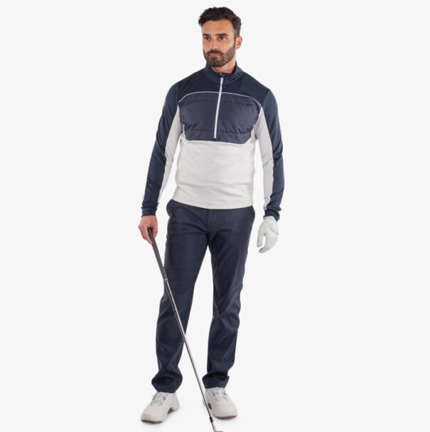 Men’s Galvin Green Douglas Mid Layer - Cool Grey Navy - Image 4